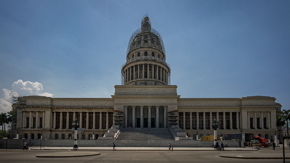 The Capital building now being renovated while the houses of the citizens remain in disrepair.
