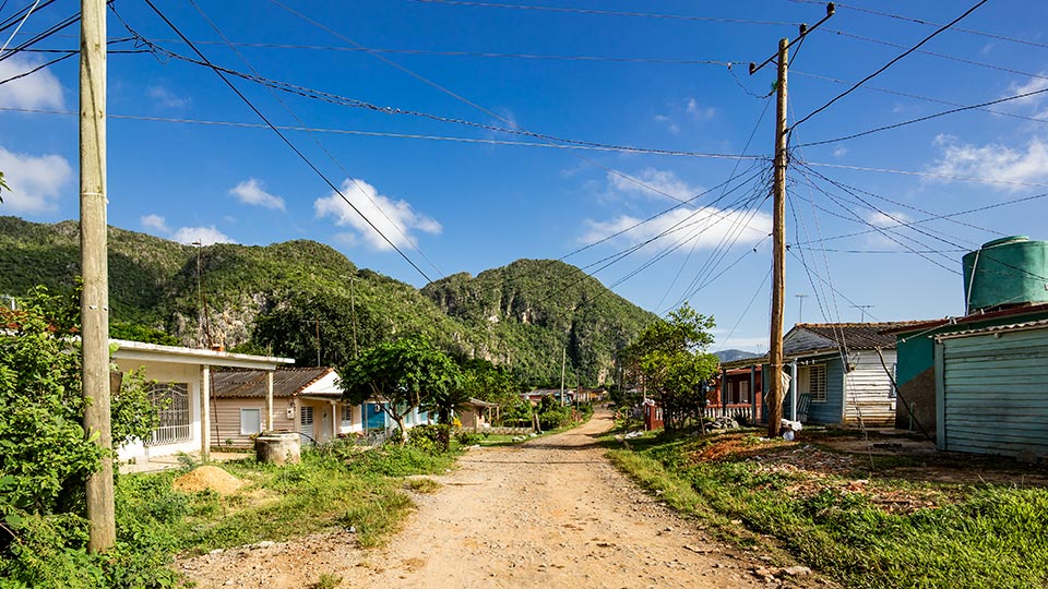 The quiet village of El Palmar.