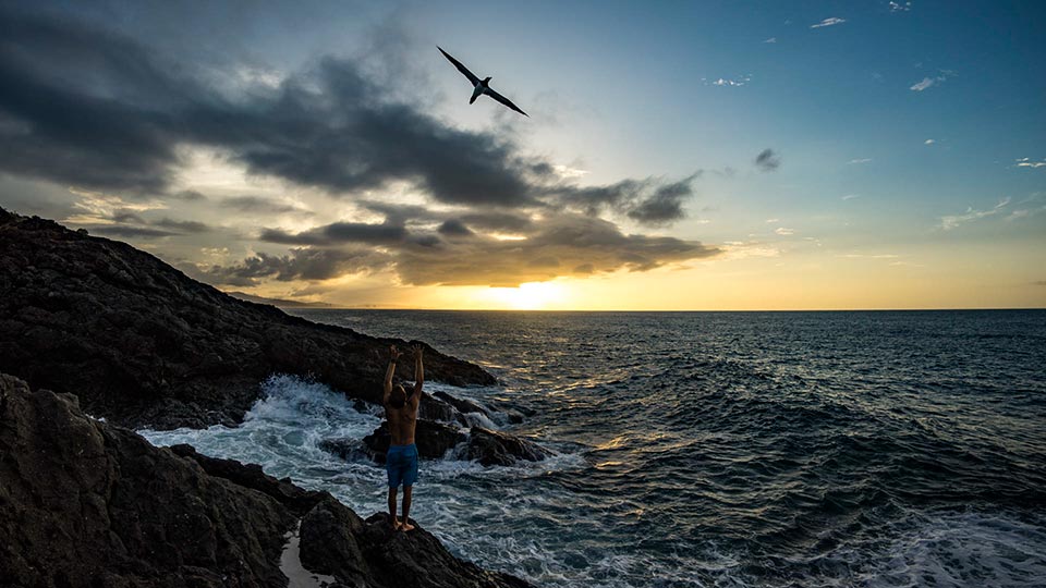 This was one of the most incredible sunsets I've witness. Near Fajardo, Puerto Rico, we ventured out to a small spot called, La Cueva, in the Natural Park Cabezas de San Juan. The sunset lit up 3 separate storms out at sea and the storm you can see in this photo cast a shadow in the sky that stretch from one horizon to the other!