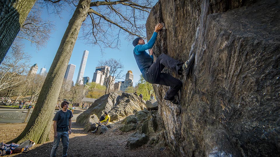Bouldering in Central Park!
