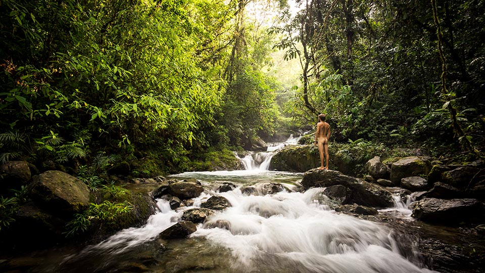 Sometimes traveling provides some really special experiences. I met my friend Sara, whom is Colombian, in Croatia towards the beginning of my travel. We became rock climbing friends there and when I was in Colombia we met up. She shared with me this secret spot in the Chocó Rainforest that her and her friends discovered during university. It turns out this spot is probably my favorite spot in the whole world (so far...) and the day this photo was taken has been one of the most special days of my life. I returned to this spot a few weeks later alone and went running up the river naked, embracing my inner wild child. PS: The camera is on a tripod, I really am 100% alone, an hour deep in the jungle!
